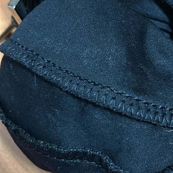 Authentic Fendi Mamma Baguette Shoulder Bag Black Mini Croissant - Picture 13 of 16